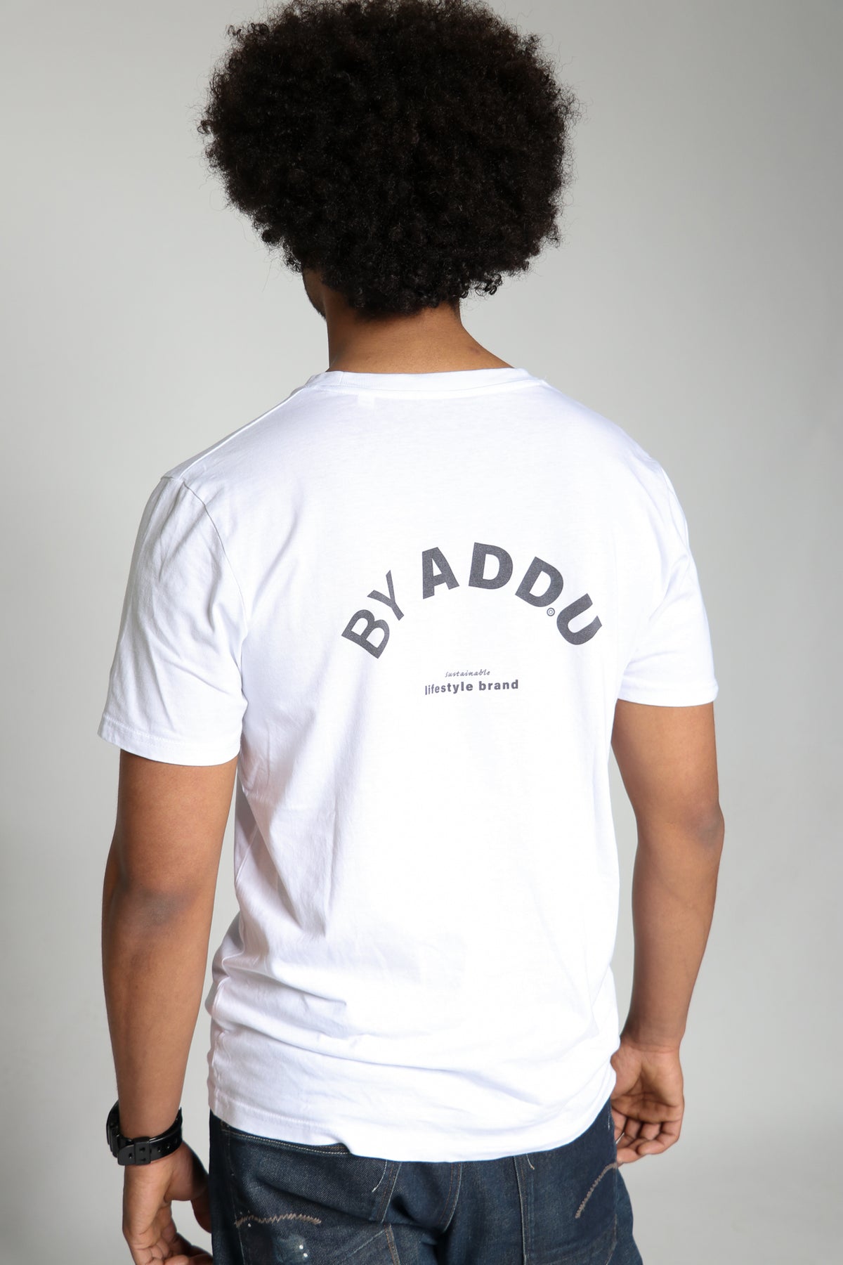 Basic T-shirt van biologisch katoen wit