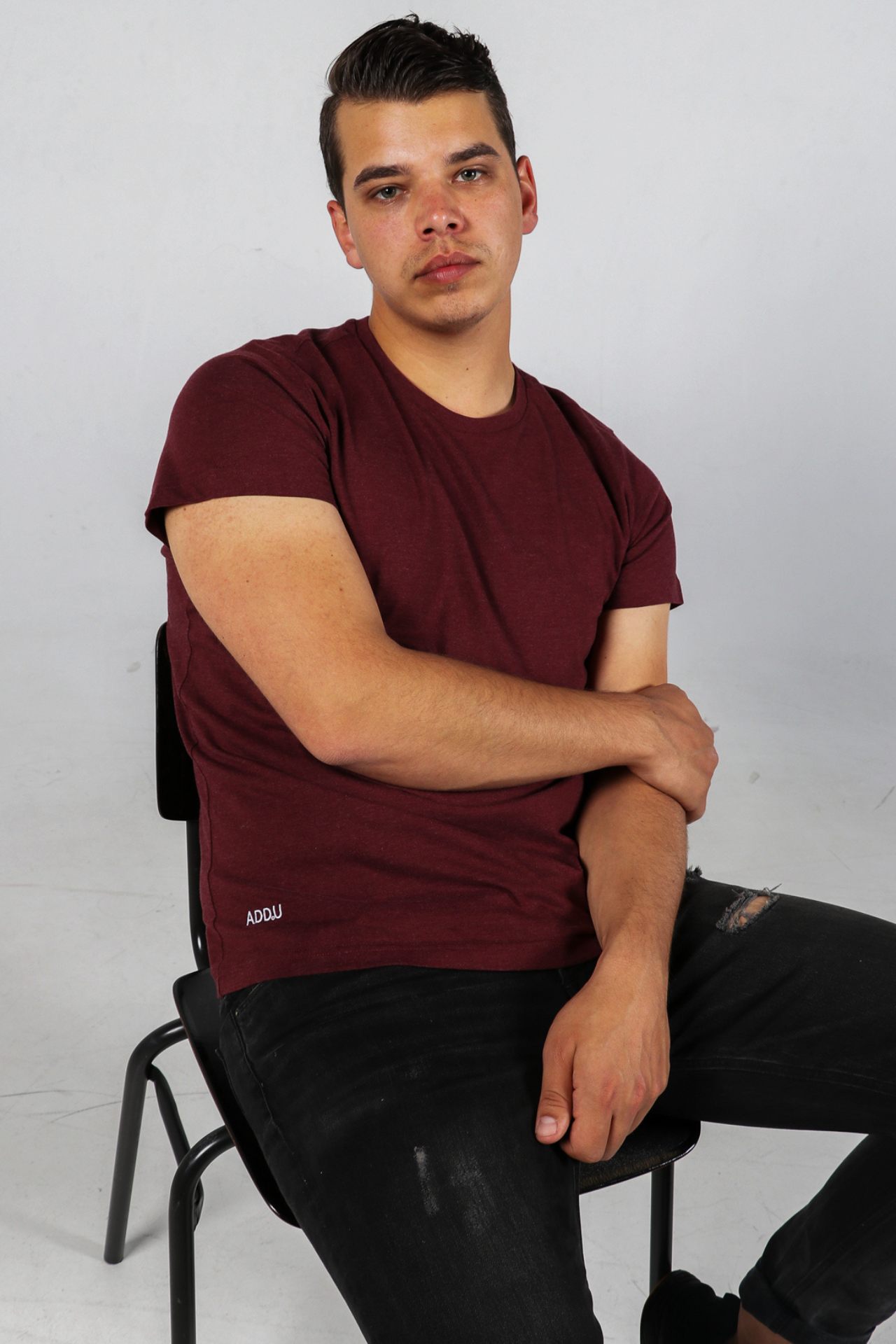 Bordeaux t shirt heren sale